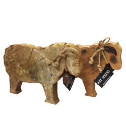 Baran z drewna z recyclingu Pastelowy Róż